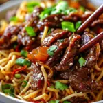Sticky Beef Noodles