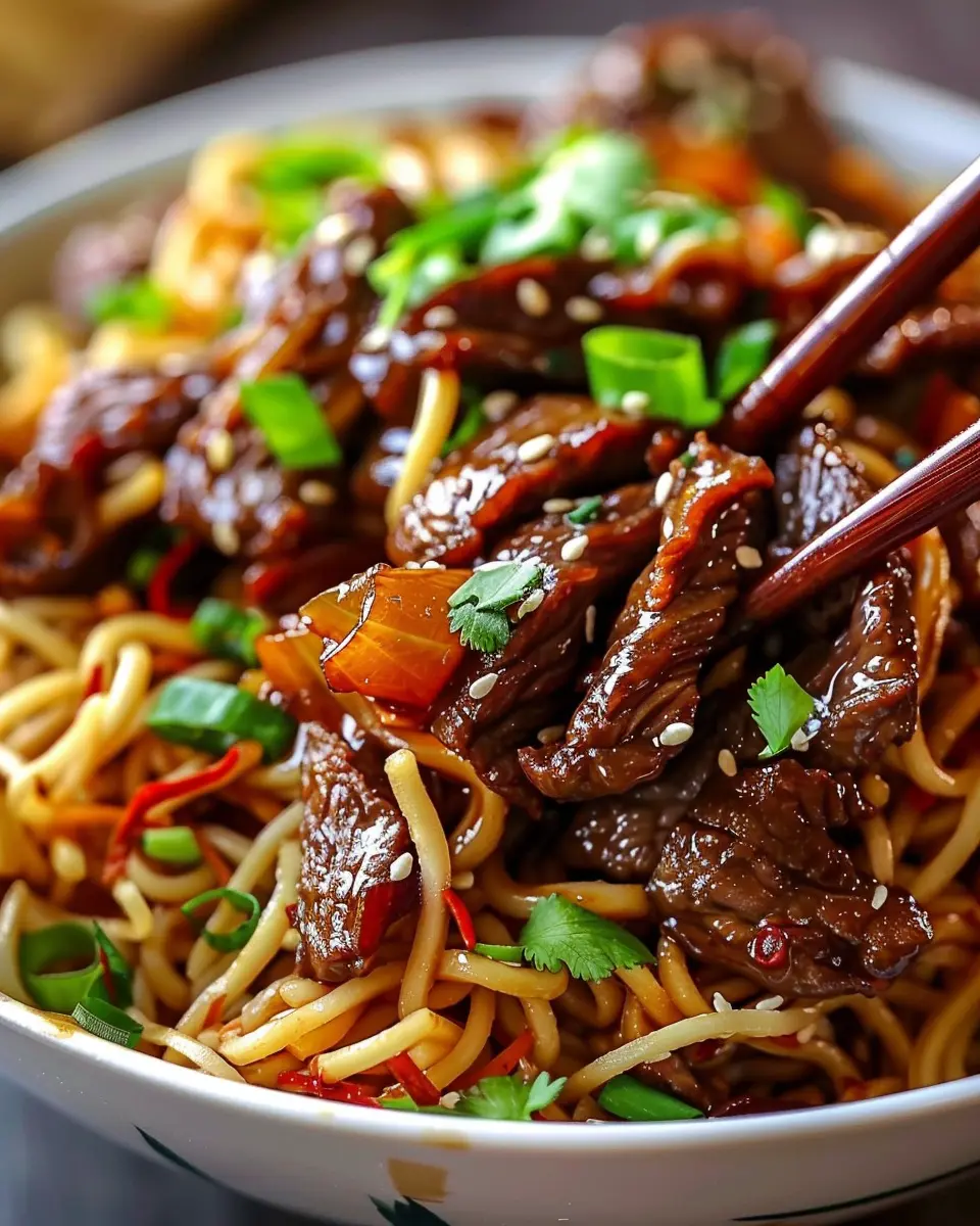 Sticky Beef Noodles: Easy Recipe for Indulging at Home