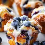 Glazed Blueberry Muffins