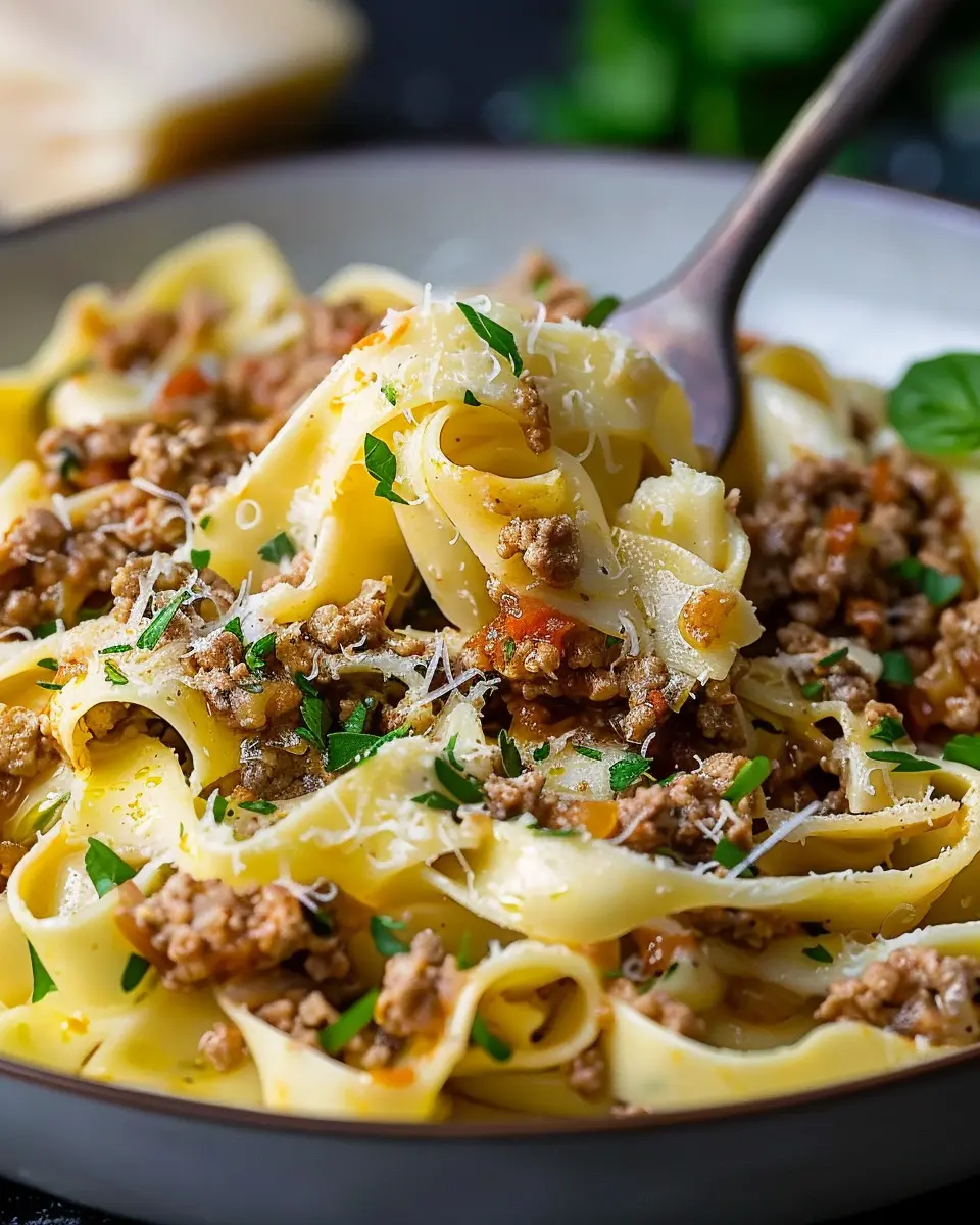 White Bolognese Sauce: Easy Comfort Food with Turkey Bacon