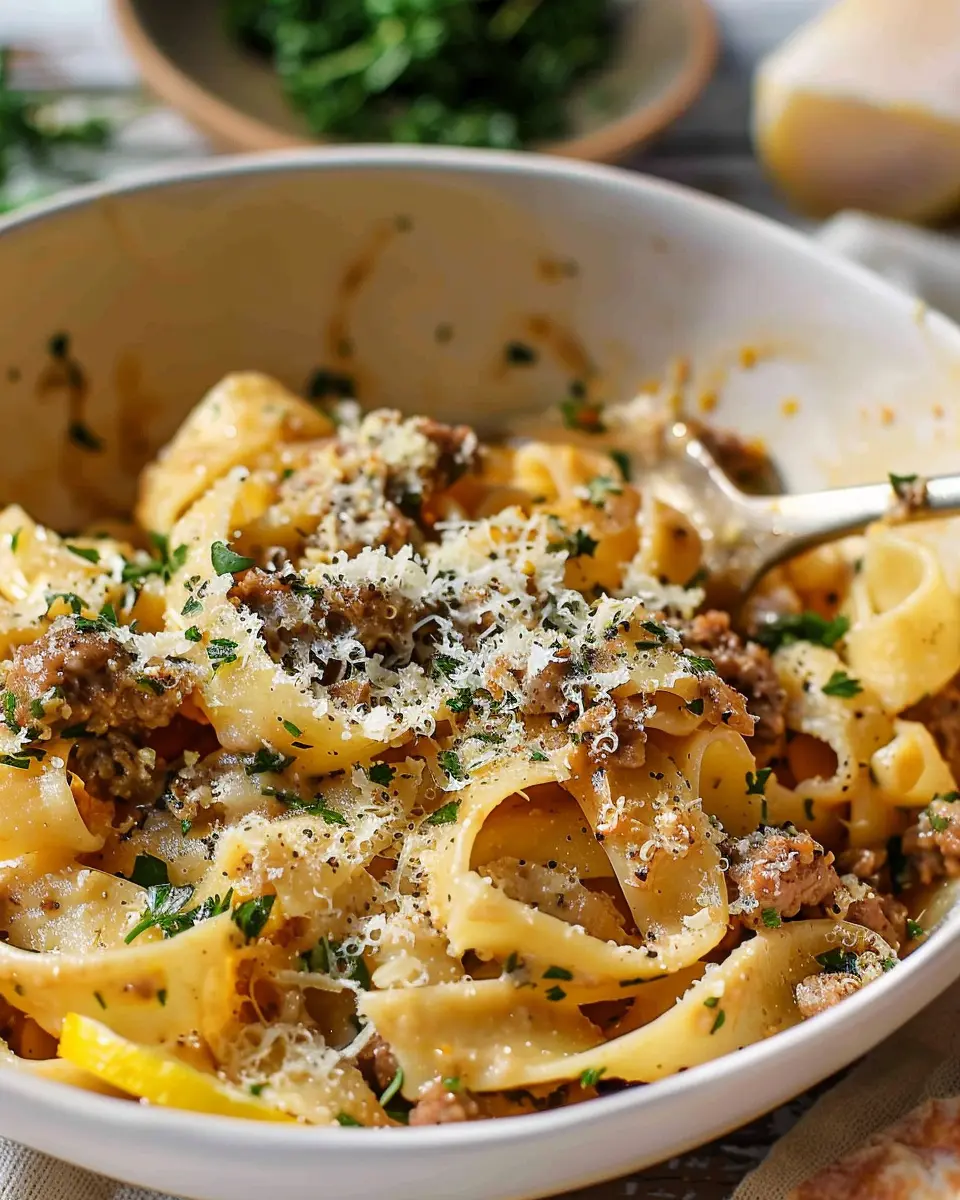Saucy Sausage and Lemon Pasta: Easy Recipe for Comfort Food
