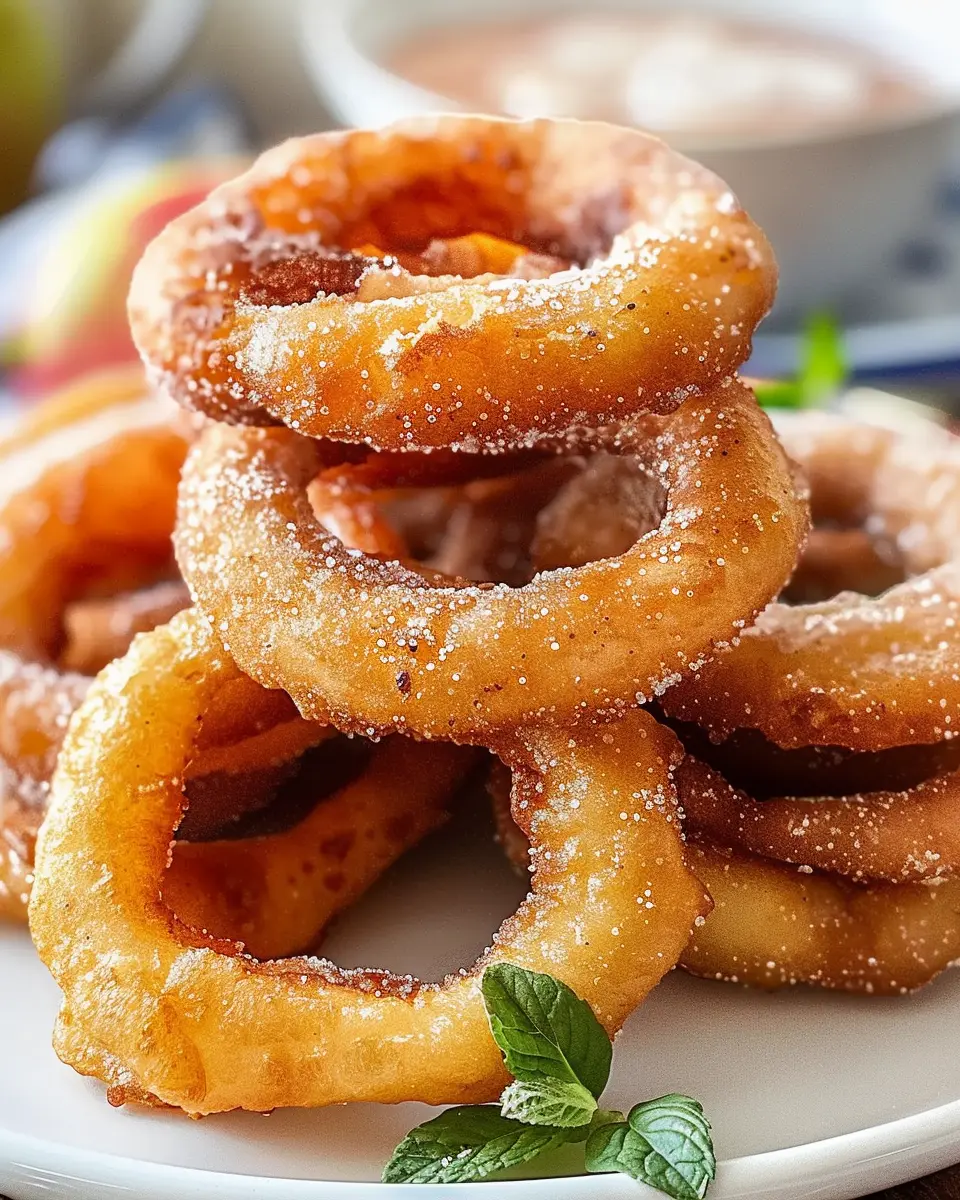 Crispy Fried Battered Apple Rings: The Best Treat for Your Tastebuds