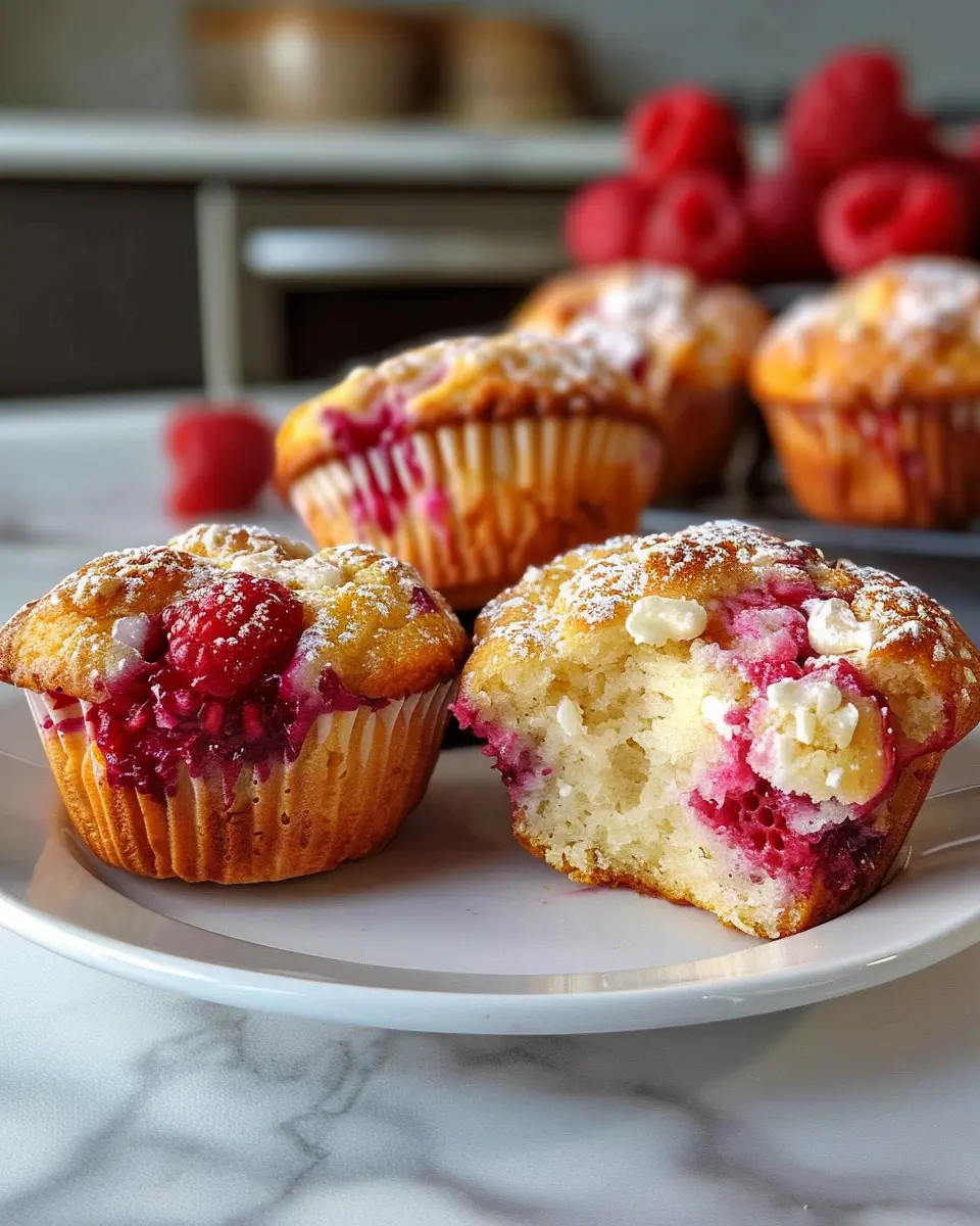 Divine Raspberry and Cream Cheese Muffins for a Delightful Morning