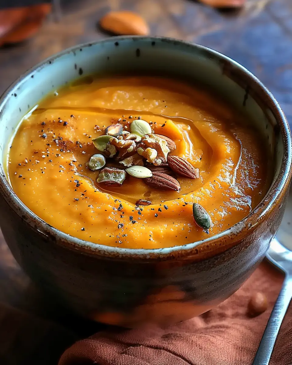 Hearty Autumn-Spiced Roasted Pumpkin Soup for Cozy Nights