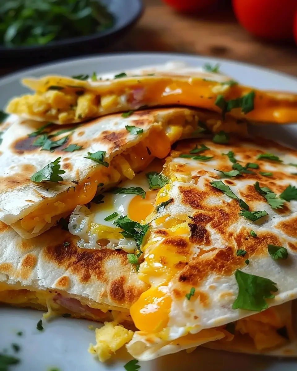 Cheddar Egg Quesadilla Recipe: Easy Turkey Bacon Twist