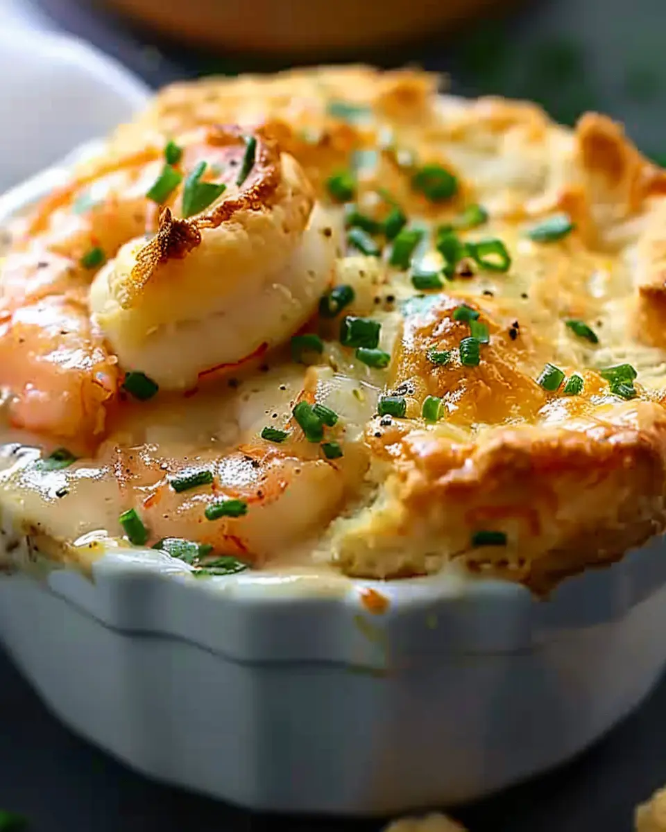 Shrimp &amp; Lobster Cheddar Bay Biscuit Pot Pie: A Cozy Indulgence