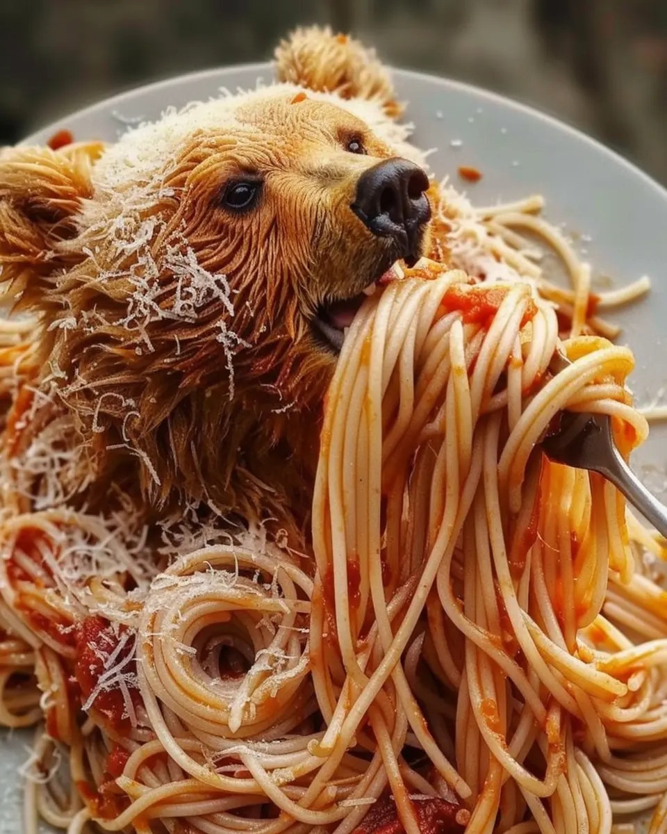 The Bear Spaghetti: Easy Weeknight Meal with Turkey Bacon and Chicken Ham