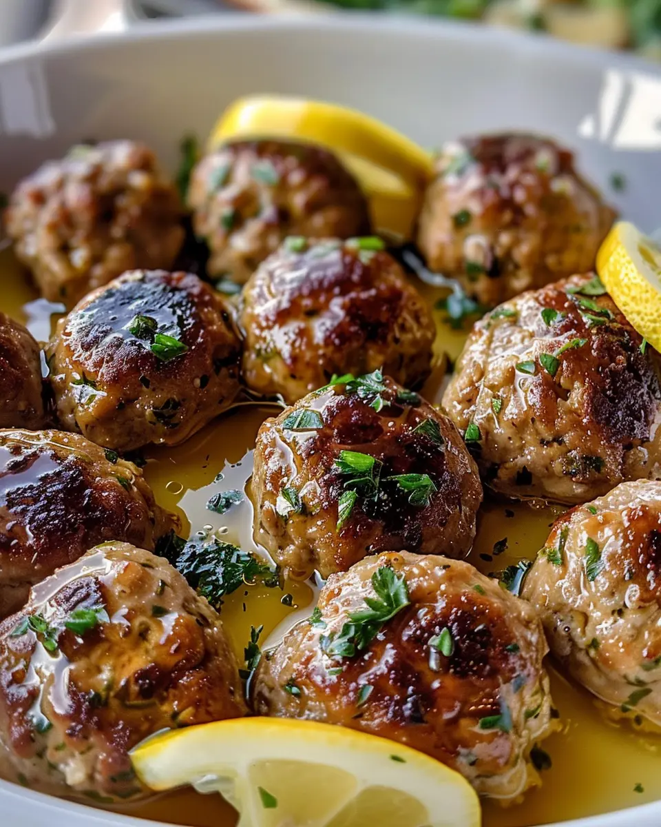 Softest and Juiciest Greek Meatballs in Velvety Lemon Sauce