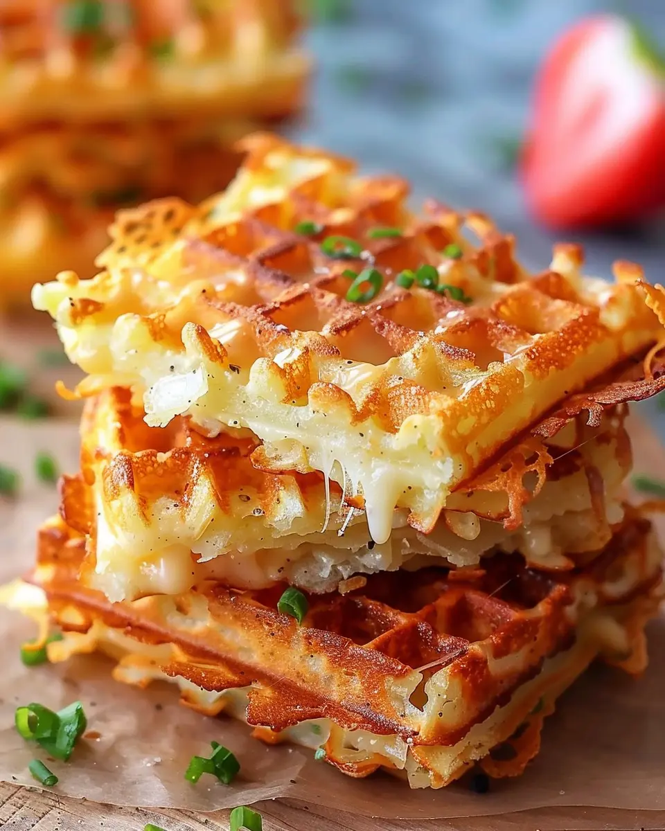 Healthy Hashbrown Chaffle Delight: Tasty Turkey Bacon Twist
