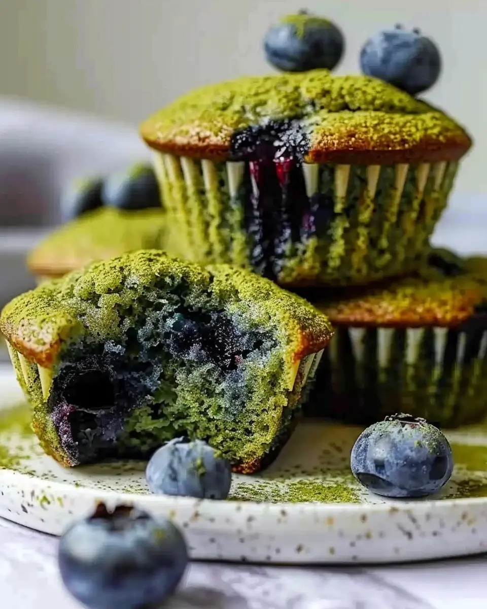 Easy Matcha Blueberry Muffins for a Wholesome Breakfast Treat