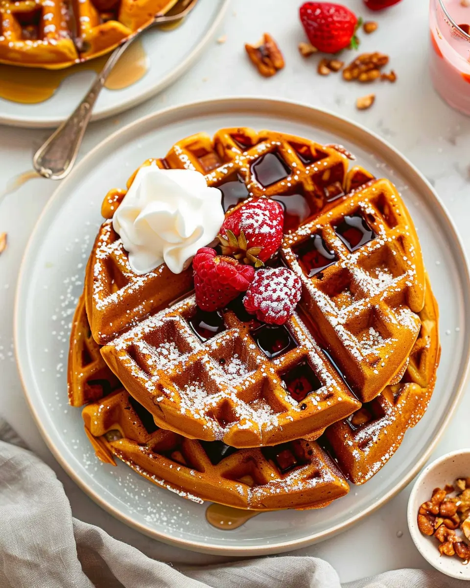 Sweet Potato Waffles: Easy Recipe with Turkey Bacon Delight