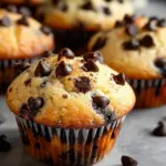 Tender Classic Chocolate Chip Muffins