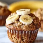 These banana oatmeal muffins are quick, healthy, and packed with natural sweetness from ripe bananas. With whole grain