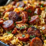 Cajun Sausage and Rice Skillet