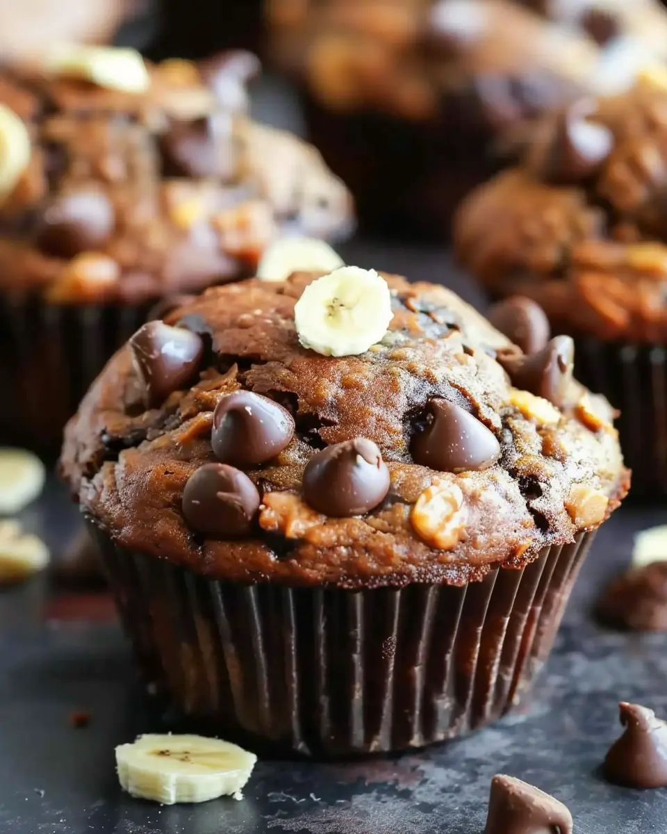 Chocolate Peanut Butter Banana Muffins – A Deliciously Easy Treat