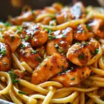 Sticky Smoky Garlic Butter Chicken Pasta