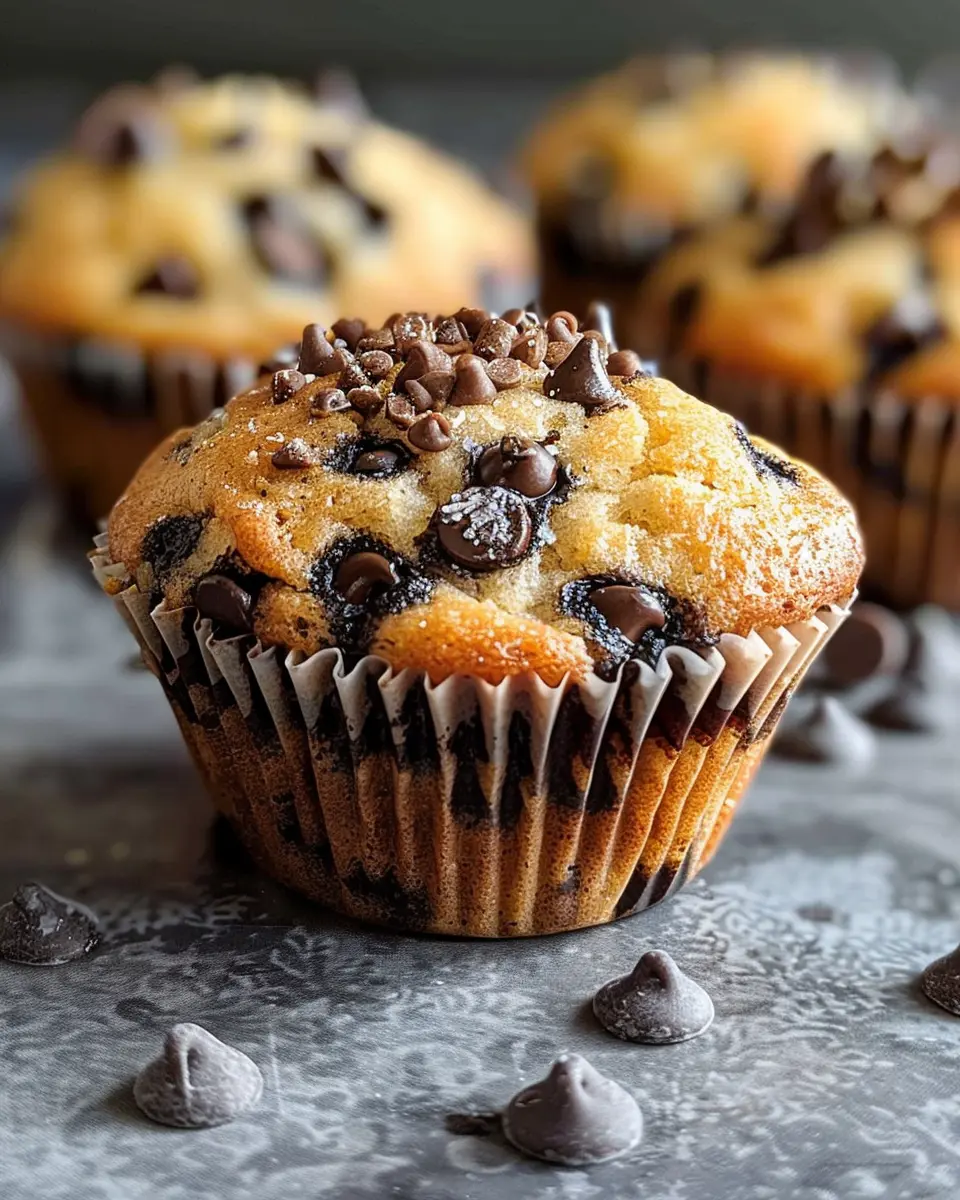 Amazing Vegan Chocolate Chip Muffins Made Easy in Just 1 Hour