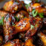 Maple Herb Glazed Chicken Wings