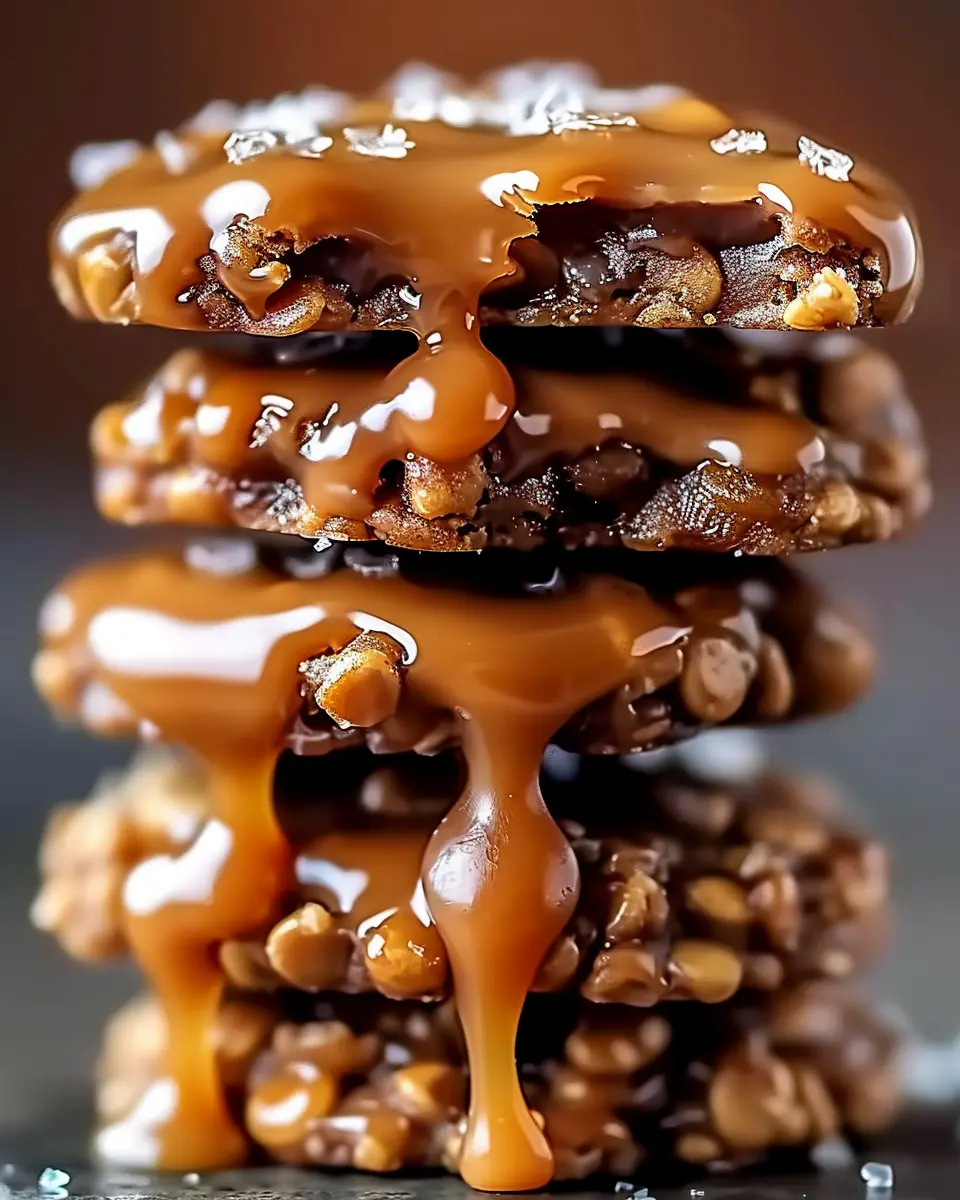 Heavenly Homemade No Bake Salted Caramel Cookies: Easy Indulgence