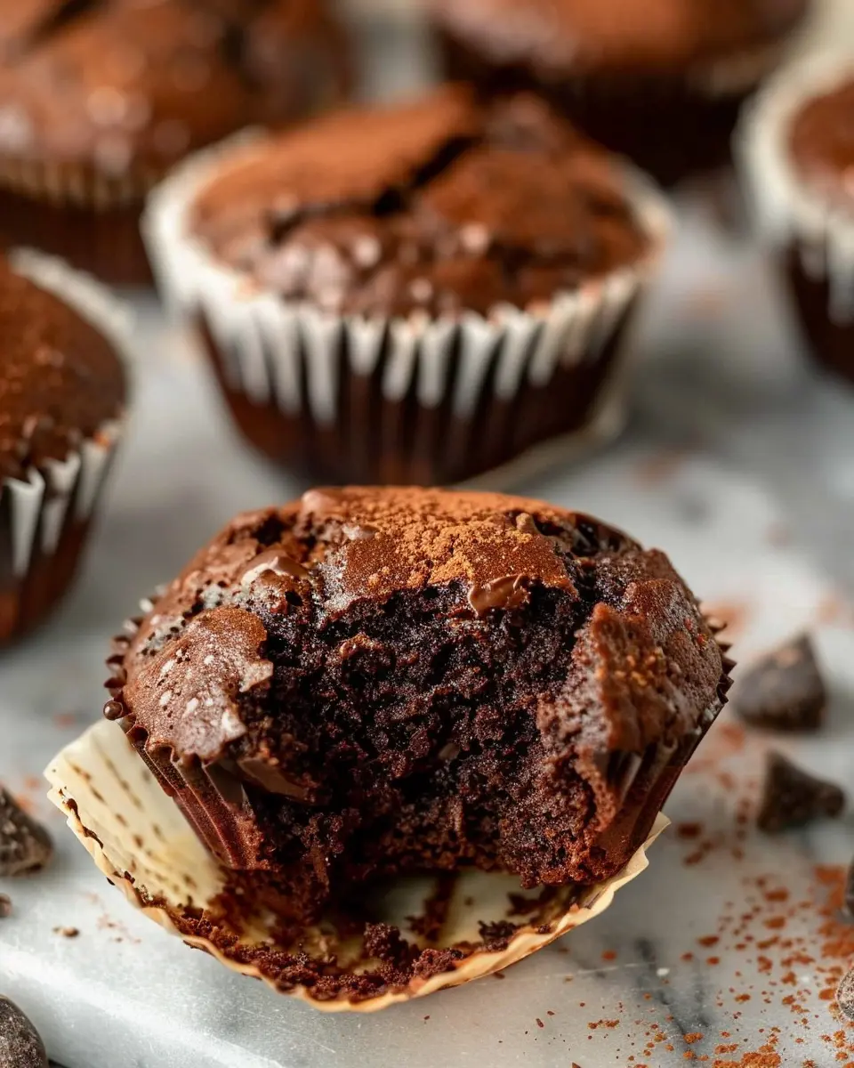 Fudgy Double Chocolate Muffins: The Ultimate Chocolate Indulgence